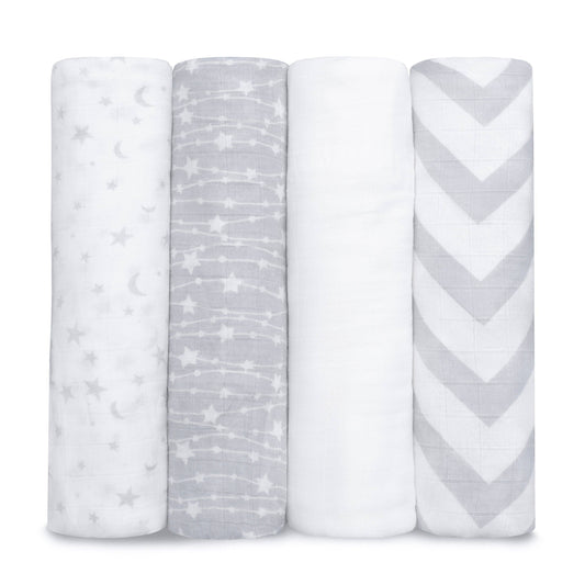 Grey Swaddle Blankets