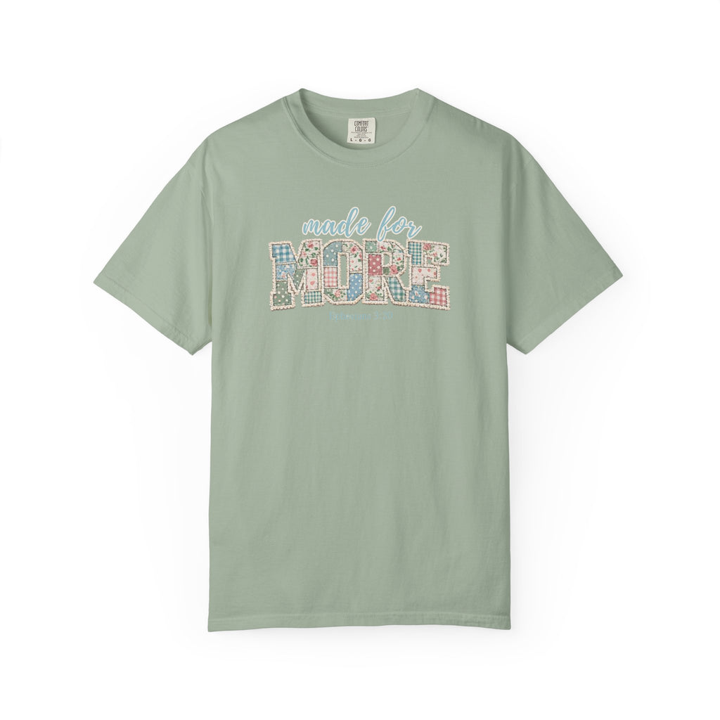 Made for More ~ Ephesians 3:20 Patchwork Tee