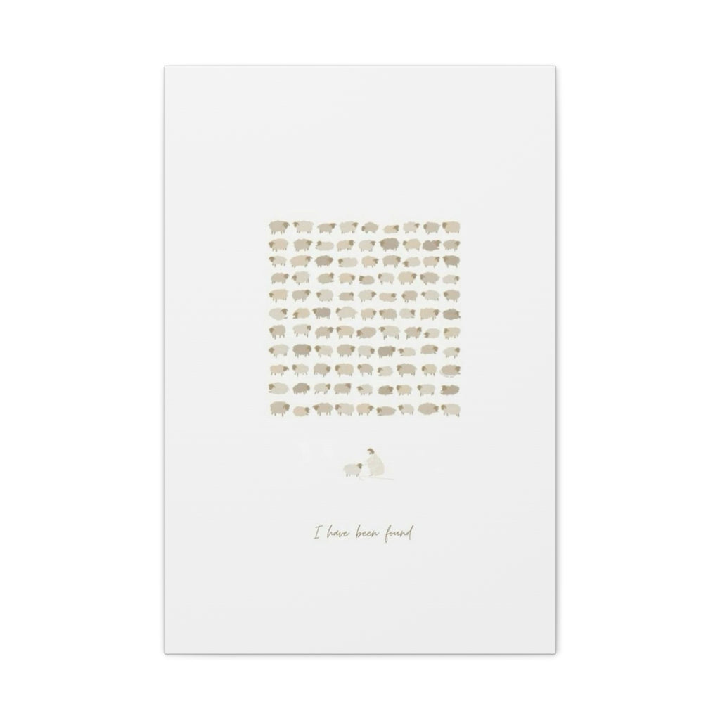 "I Have Been Found" Stretched Matte Canvas