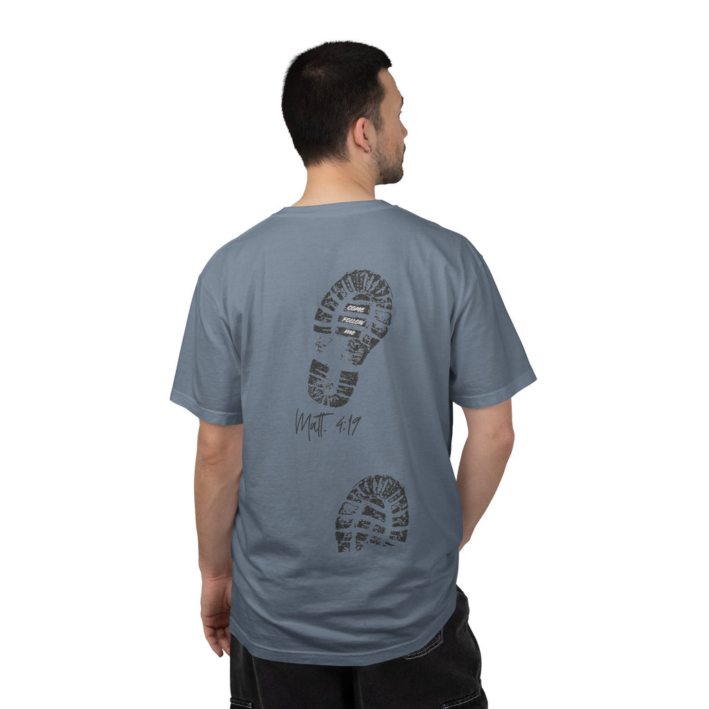 'Come Follow Me' Back Print T-Shirt
