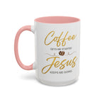 Jesus Keeps Me Going Mug