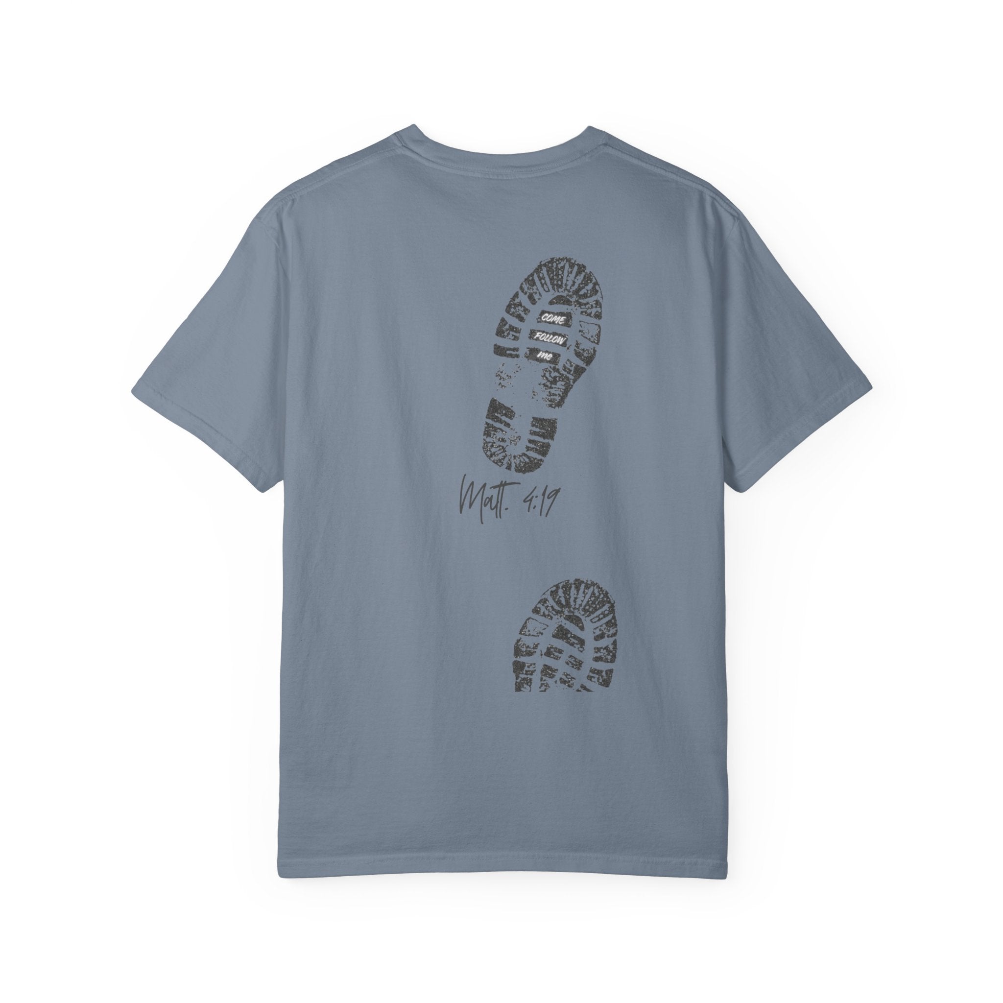 'Come Follow Me' Back Print T-Shirt