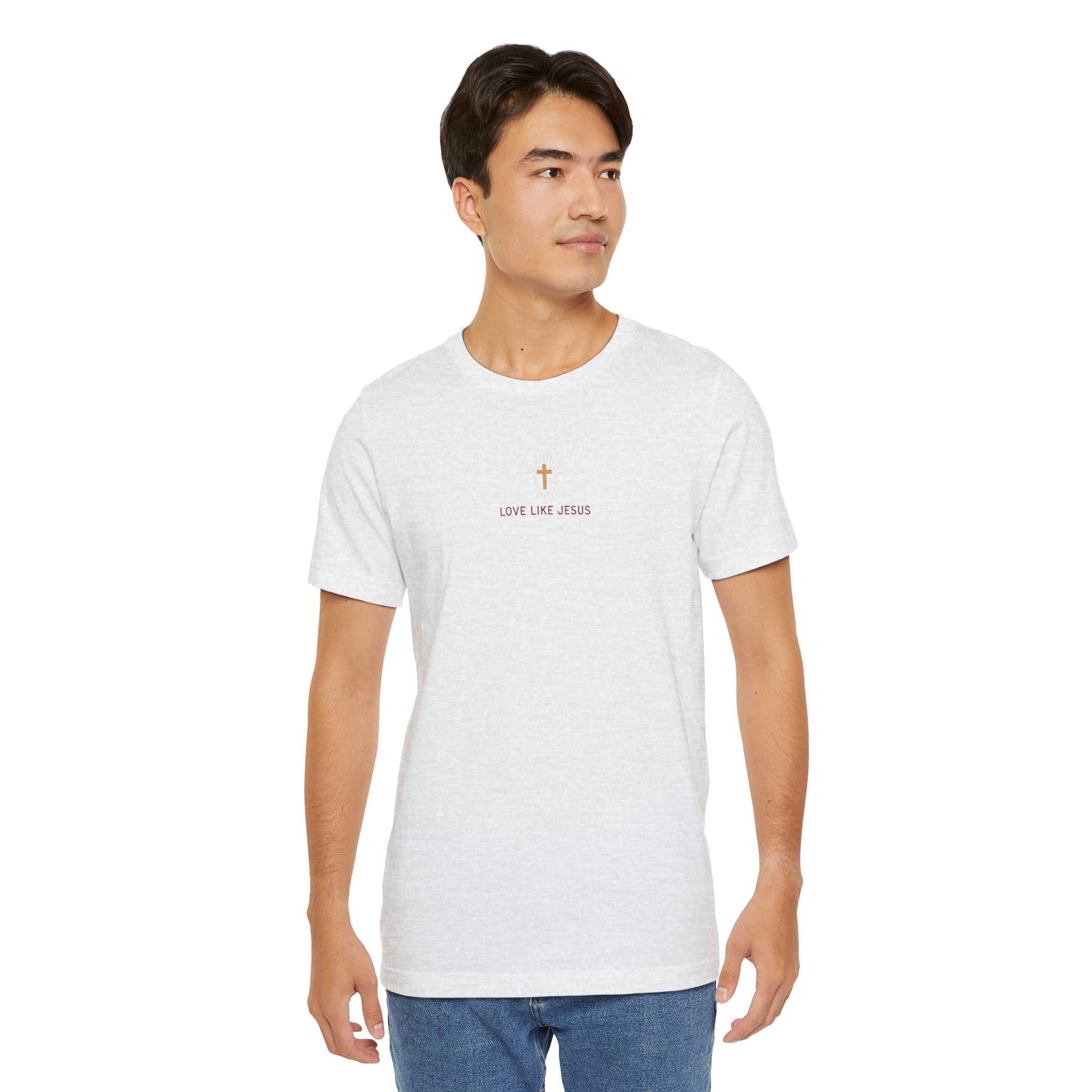 Love Like Jesus Tee — with Jesus Portrait on Back