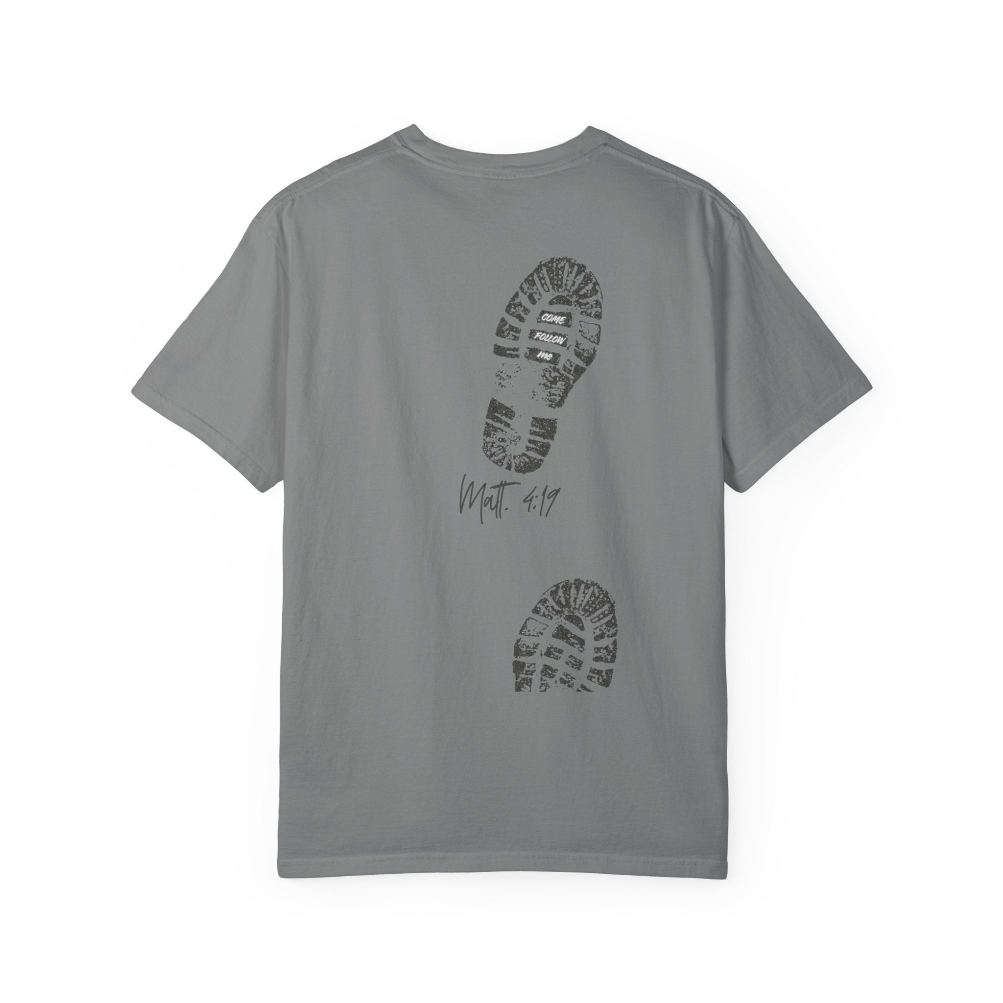 'Come Follow Me' Back Print T-Shirt