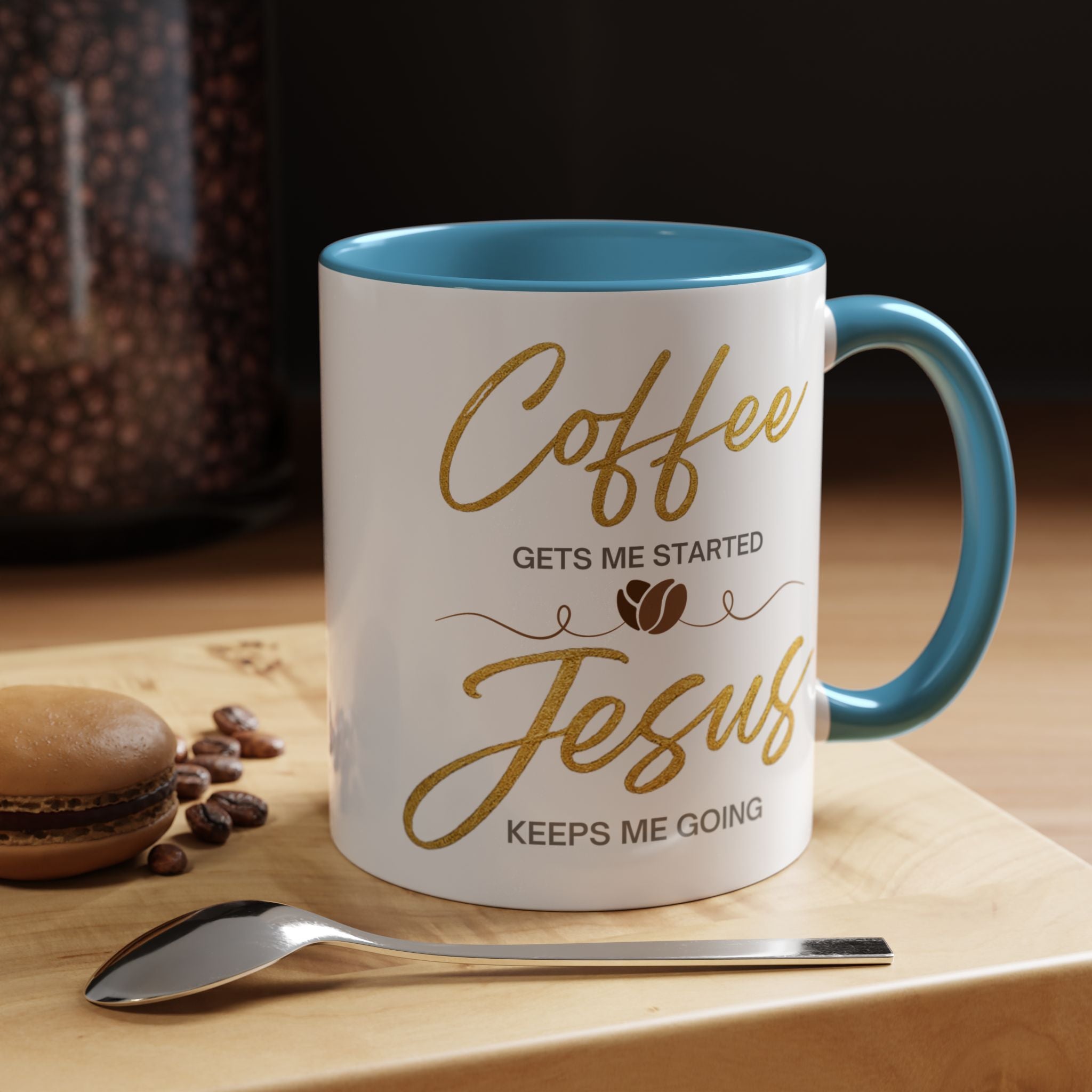 Jesus Keeps Me Going Mug