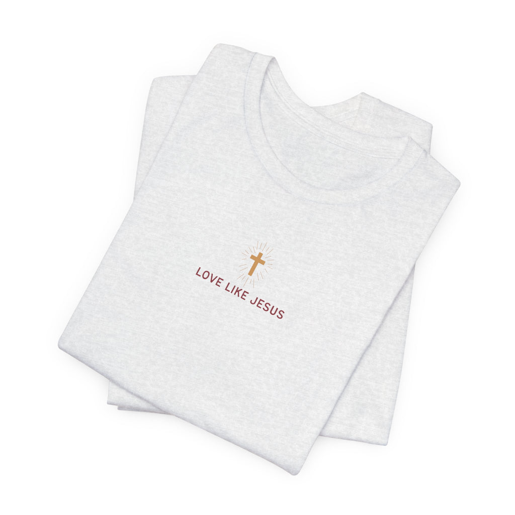 Love Like Jesus Tee — with Jesus Portrait on Back