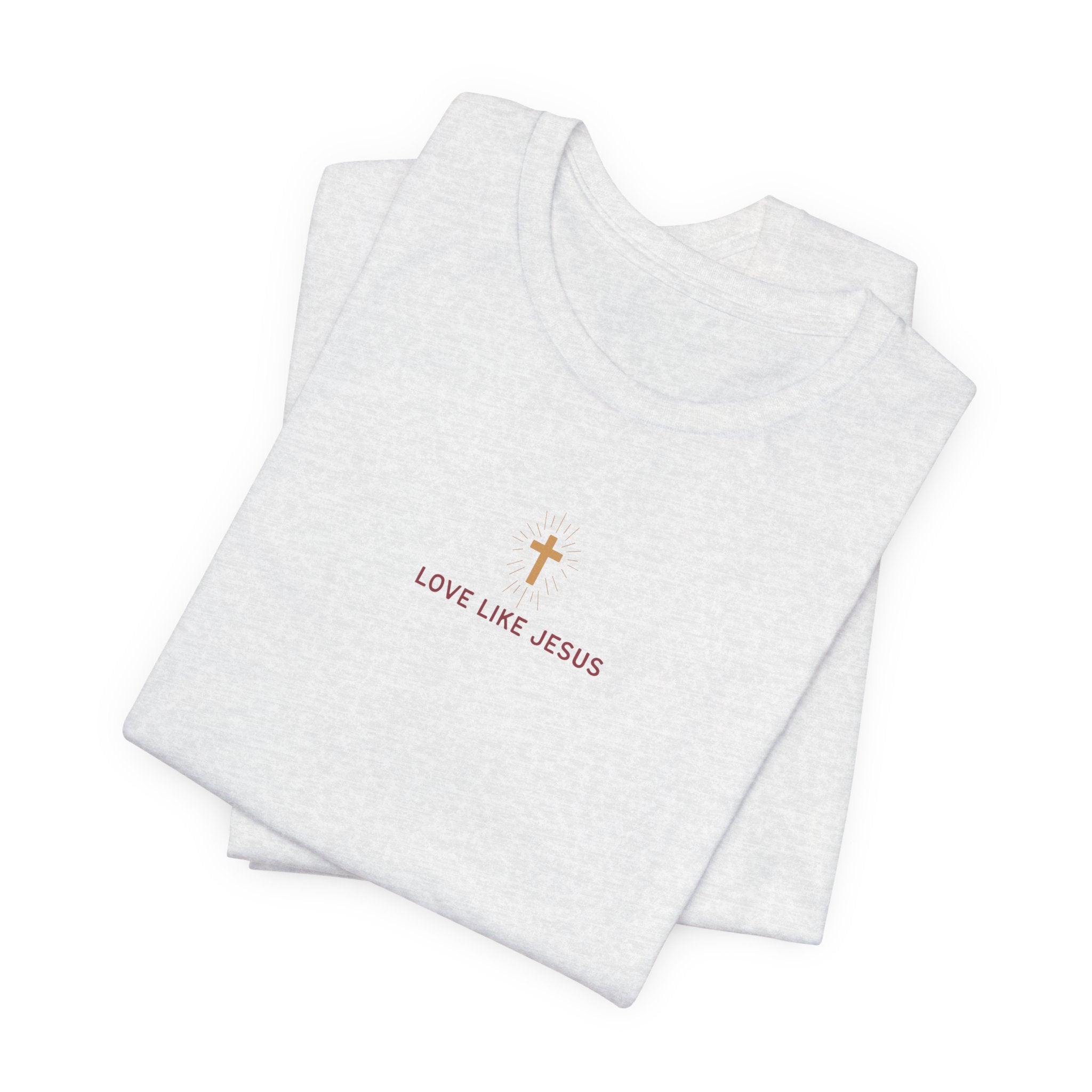 Love Like Jesus Tee — with Jesus Portrait on Back