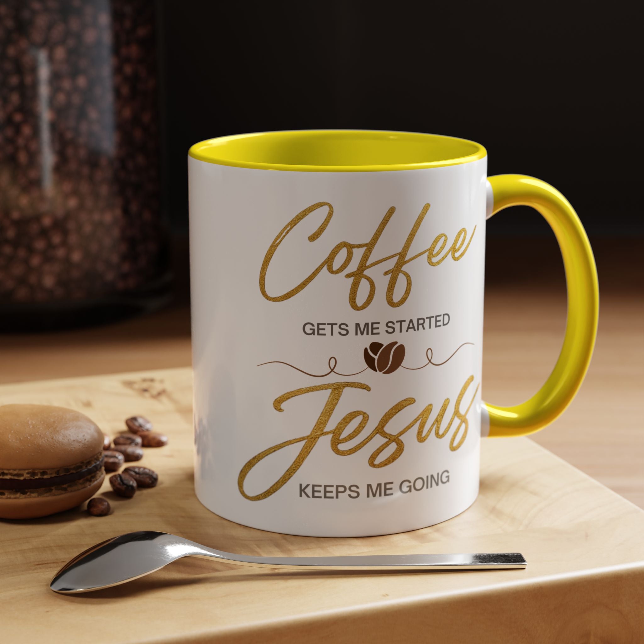 Jesus Keeps Me Going Mug