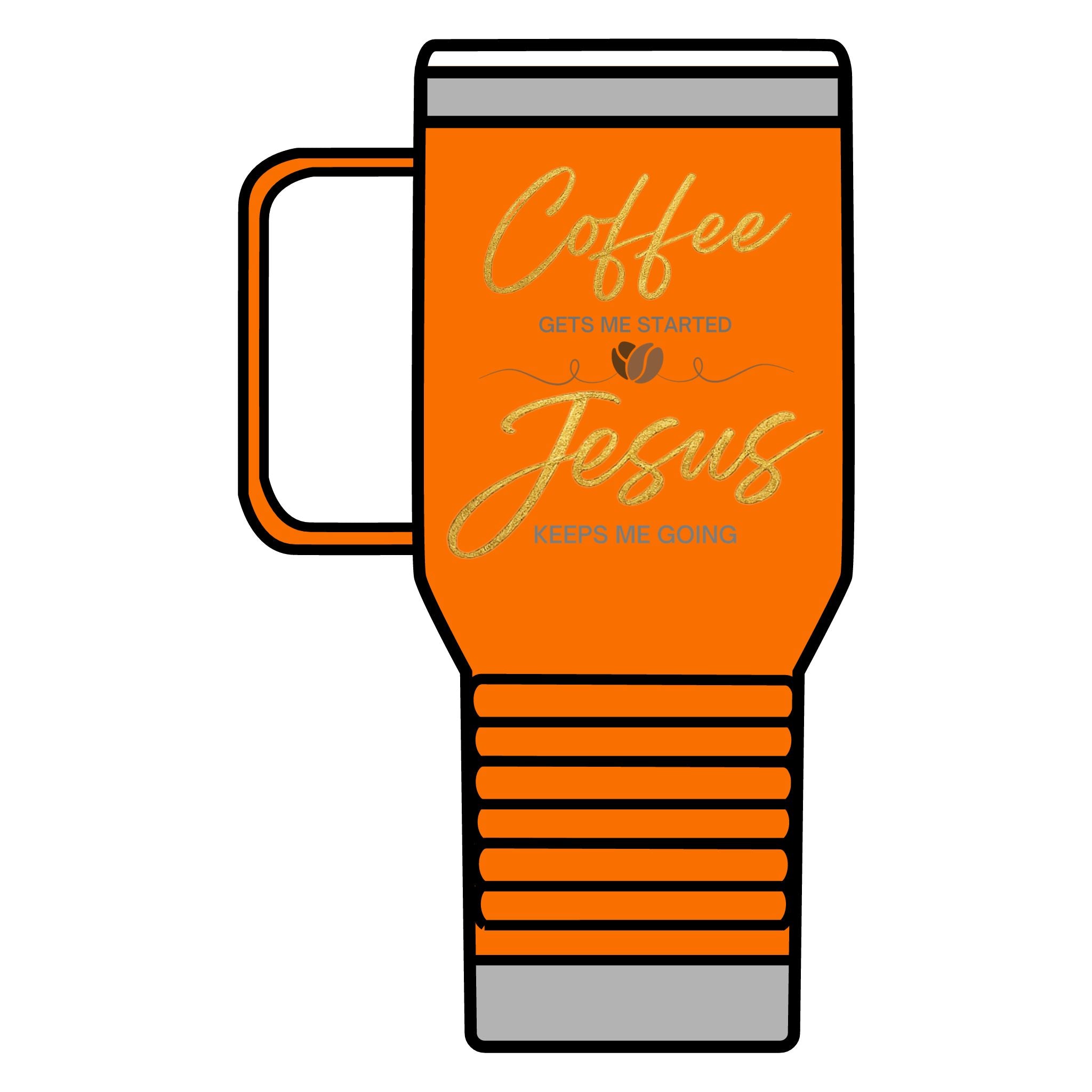 "... Jesus Keeps Me Going" Stainless Steel 20oz Travel Mug