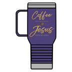 "... Jesus Keeps Me Going" Stainless Steel 20oz Travel Mug