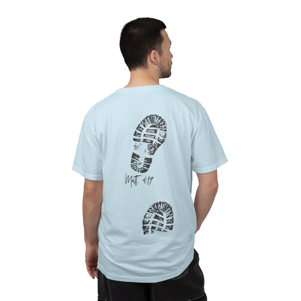 'Come Follow Me' Back Print T-Shirt