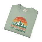Faith Moves Mountains T-Shirt — Retro Mountain Graphic Christian Tee