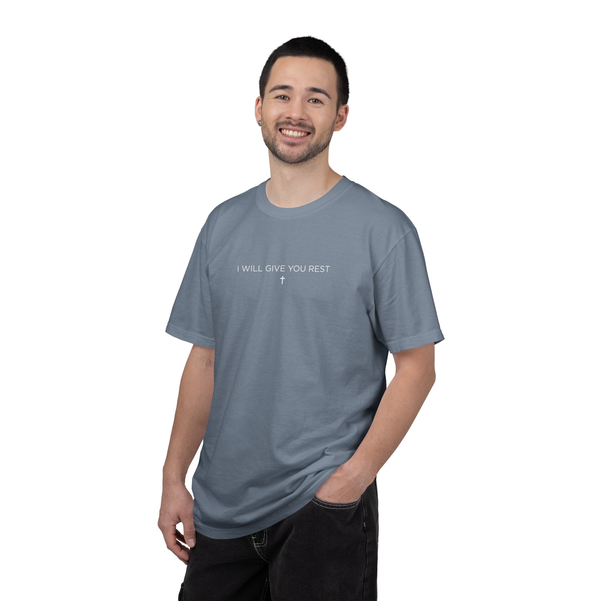 I Will Give You Rest Garment-Dyed T-Shirt