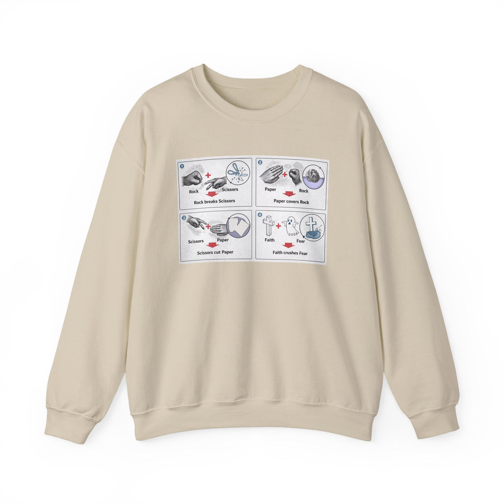 Rock/Paper/Scissors/Faith Crewneck Sweatshirt