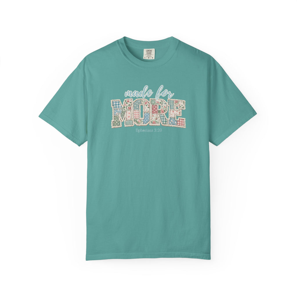 Made for More ~ Ephesians 3:20 Patchwork Tee