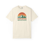 Faith Moves Mountains T-Shirt — Retro Mountain Graphic Christian Tee