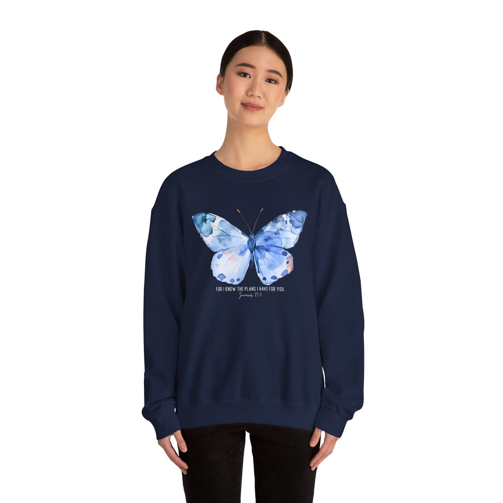 "I Know the Plans I Have for You" Butterfly Sweatshirt