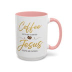 Jesus Keeps Me Going Mug
