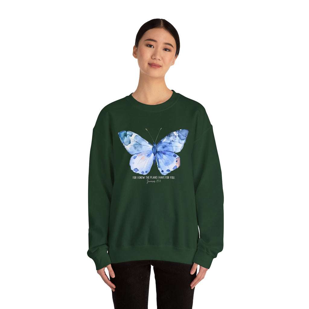 "I Know the Plans I Have for You" Butterfly Sweatshirt