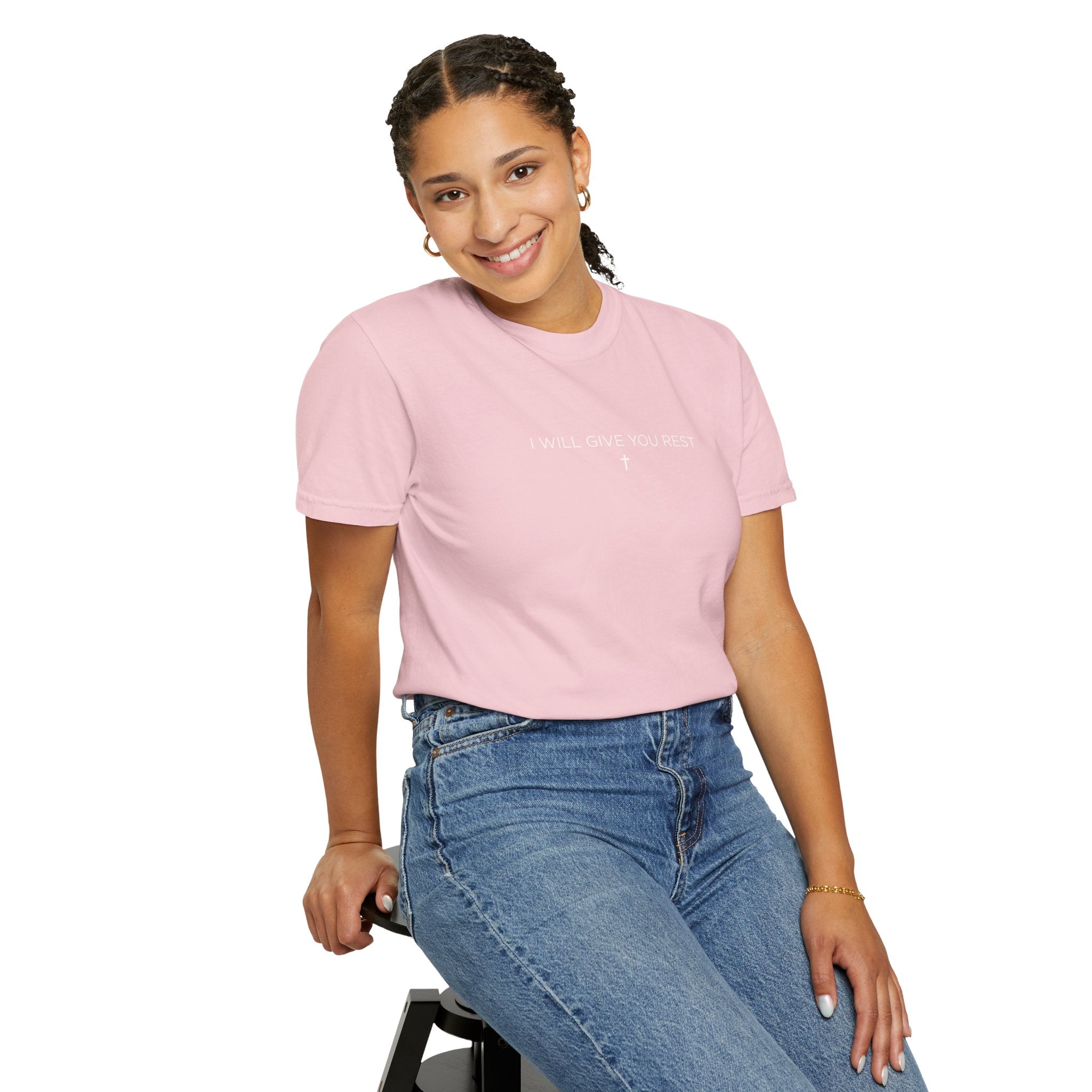 I Will Give You Rest Garment-Dyed T-Shirt