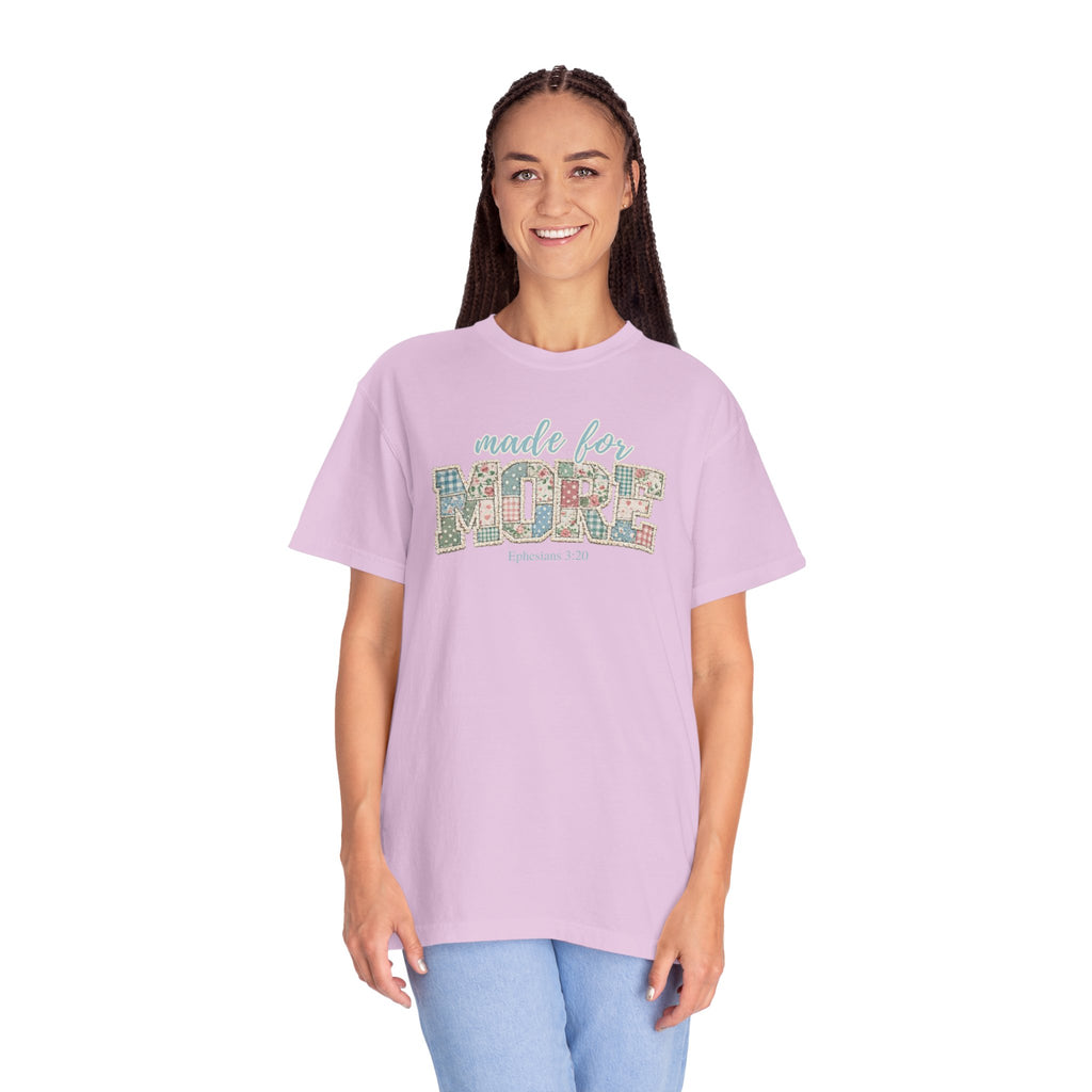 Made for More ~ Ephesians 3:20 Patchwork Tee
