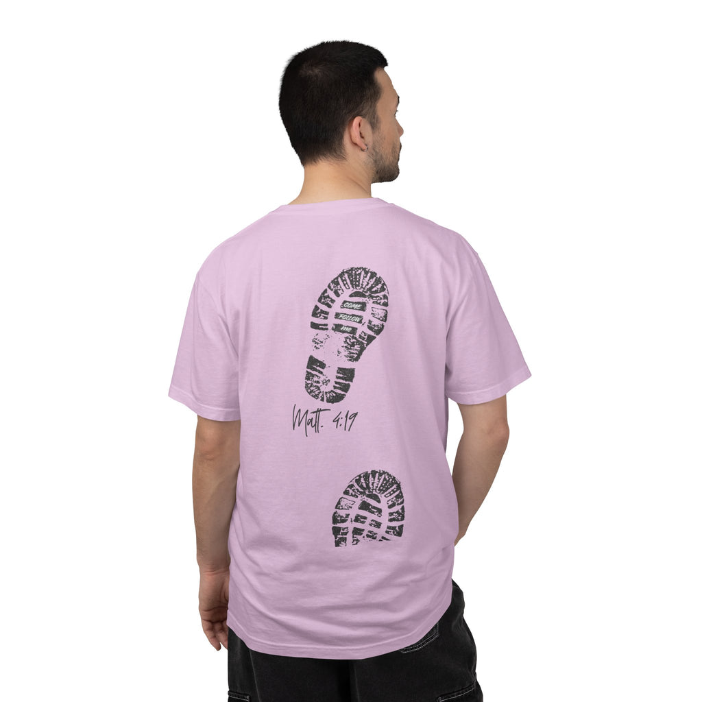 'Come Follow Me' Back Print T-Shirt