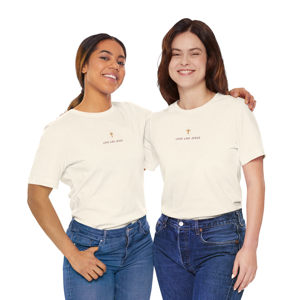 Love Like Jesus Tee — with Jesus Portrait on Back