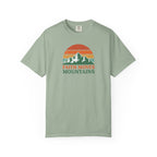 Faith Moves Mountains T-Shirt — Retro Mountain Graphic Christian Tee
