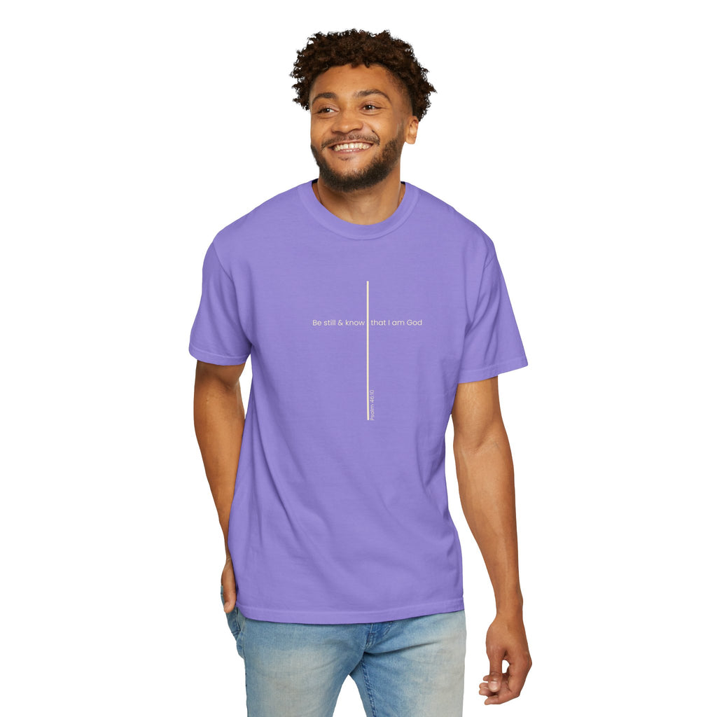 Be Still & Know Minimal Cross T-Shirt