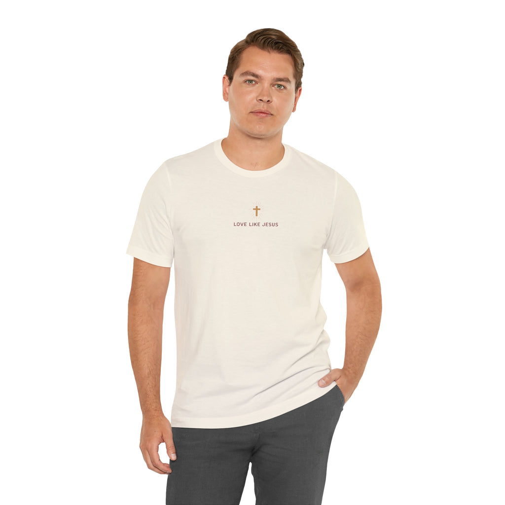 Love Like Jesus Tee — with Jesus Portrait on Back