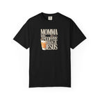 Momma Runs on Coffee Chaos & Jesus T-Shirt