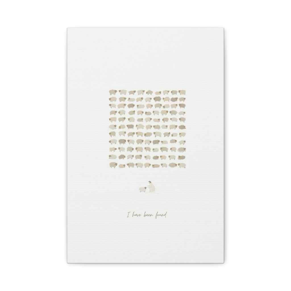 "I Have Been Found" Stretched Matte Canvas