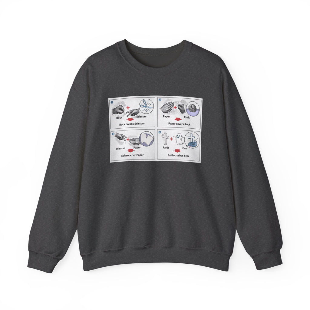 Rock/Paper/Scissors/Faith Crewneck Sweatshirt