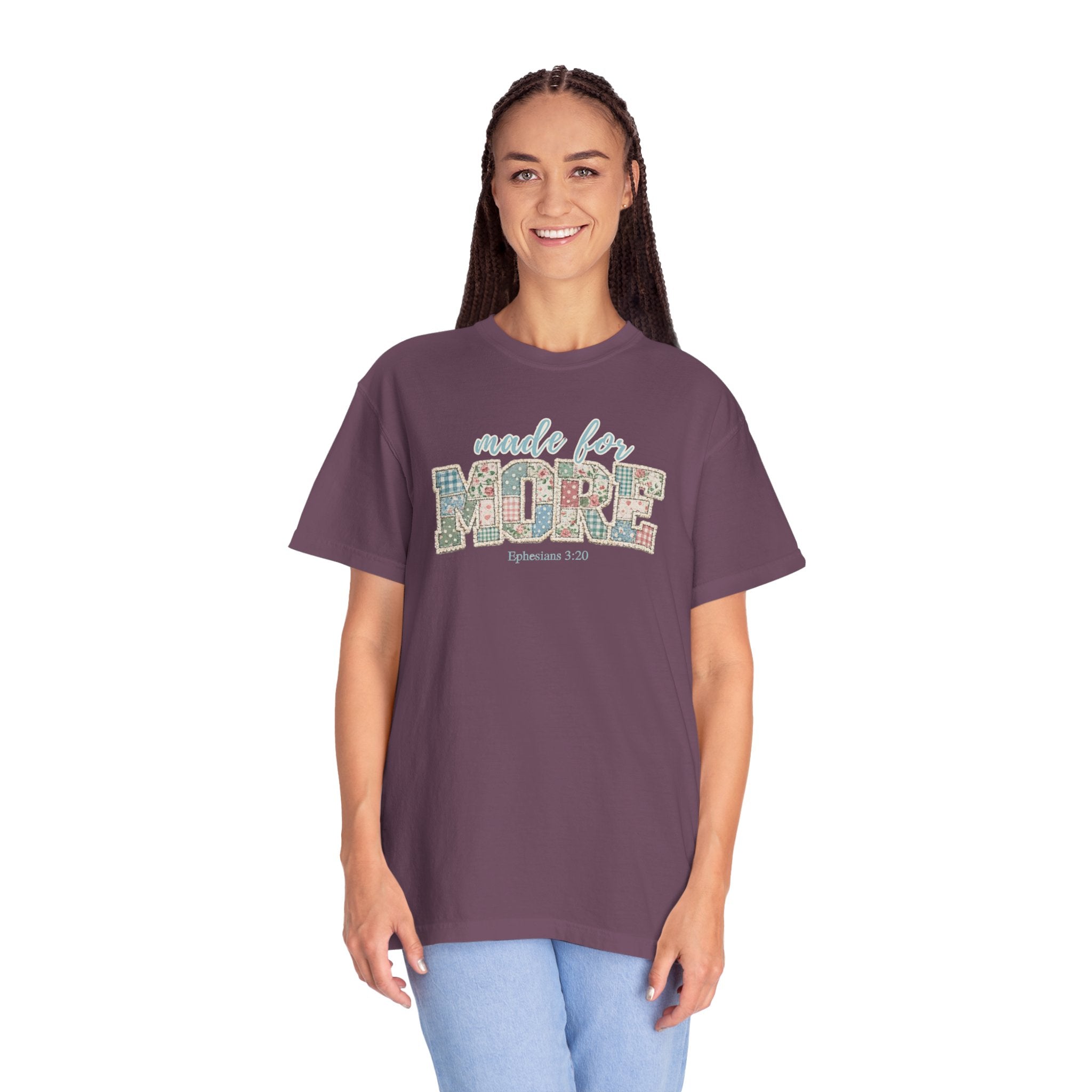 Made for More ~ Ephesians 3:20 Patchwork Tee