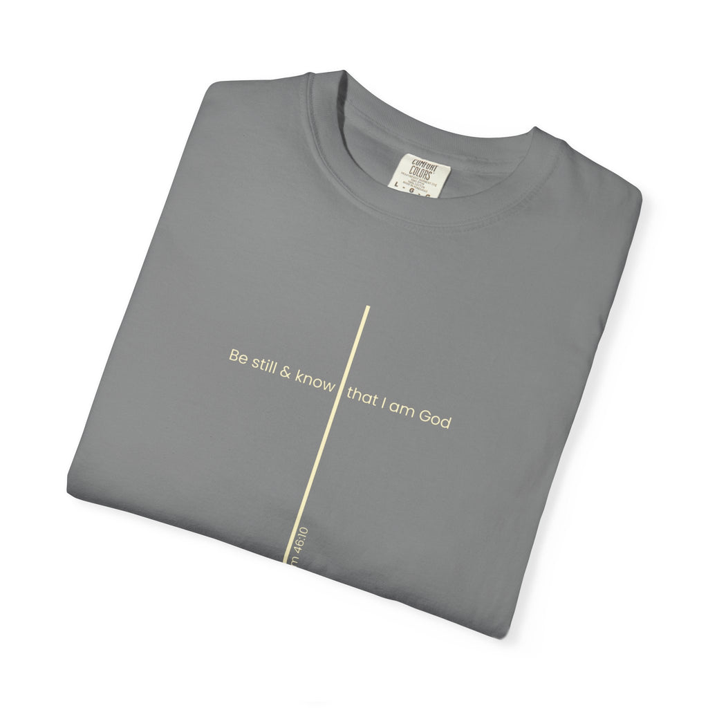 Be Still & Know Minimal Cross T-Shirt