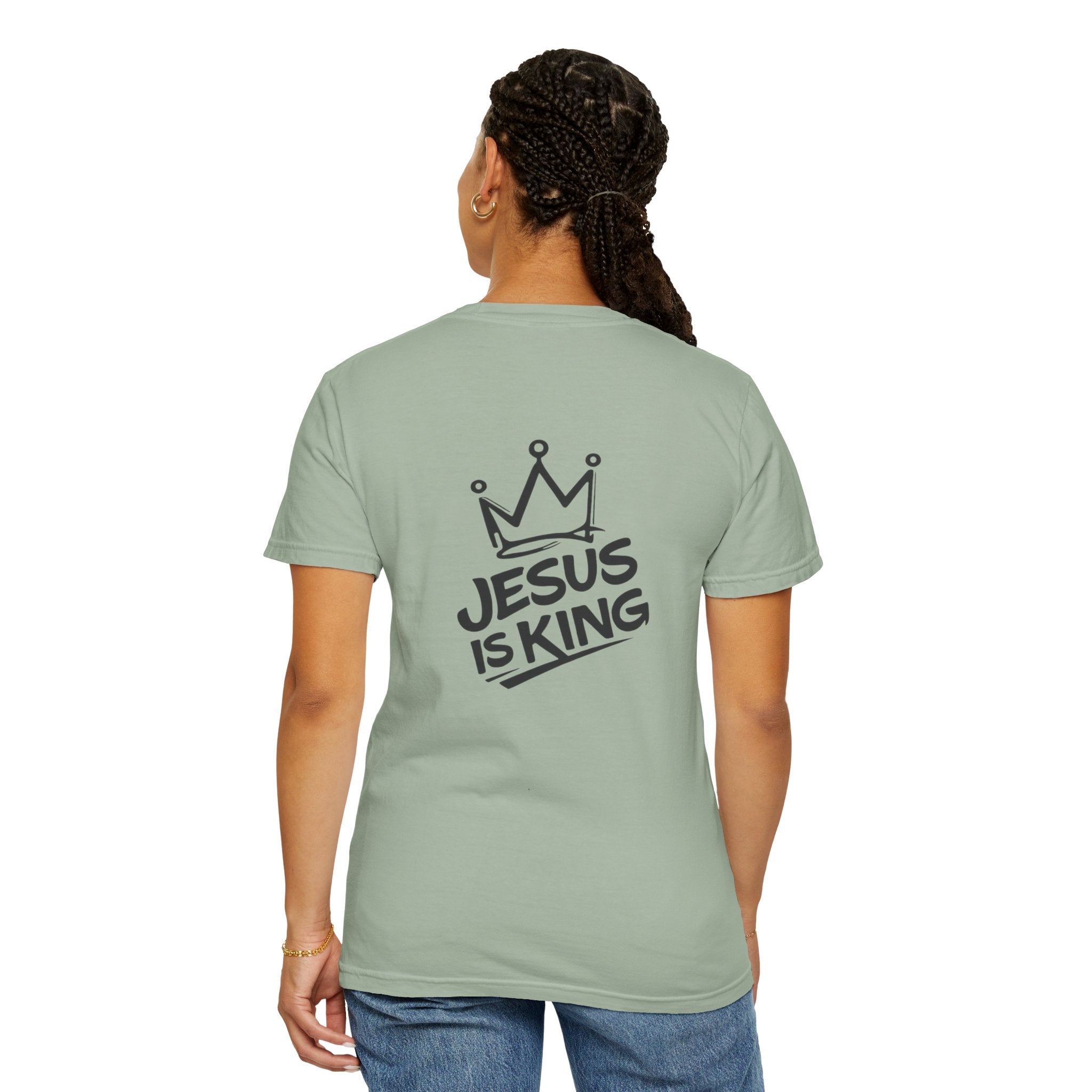 "Jesus IS King" Back Print Tee