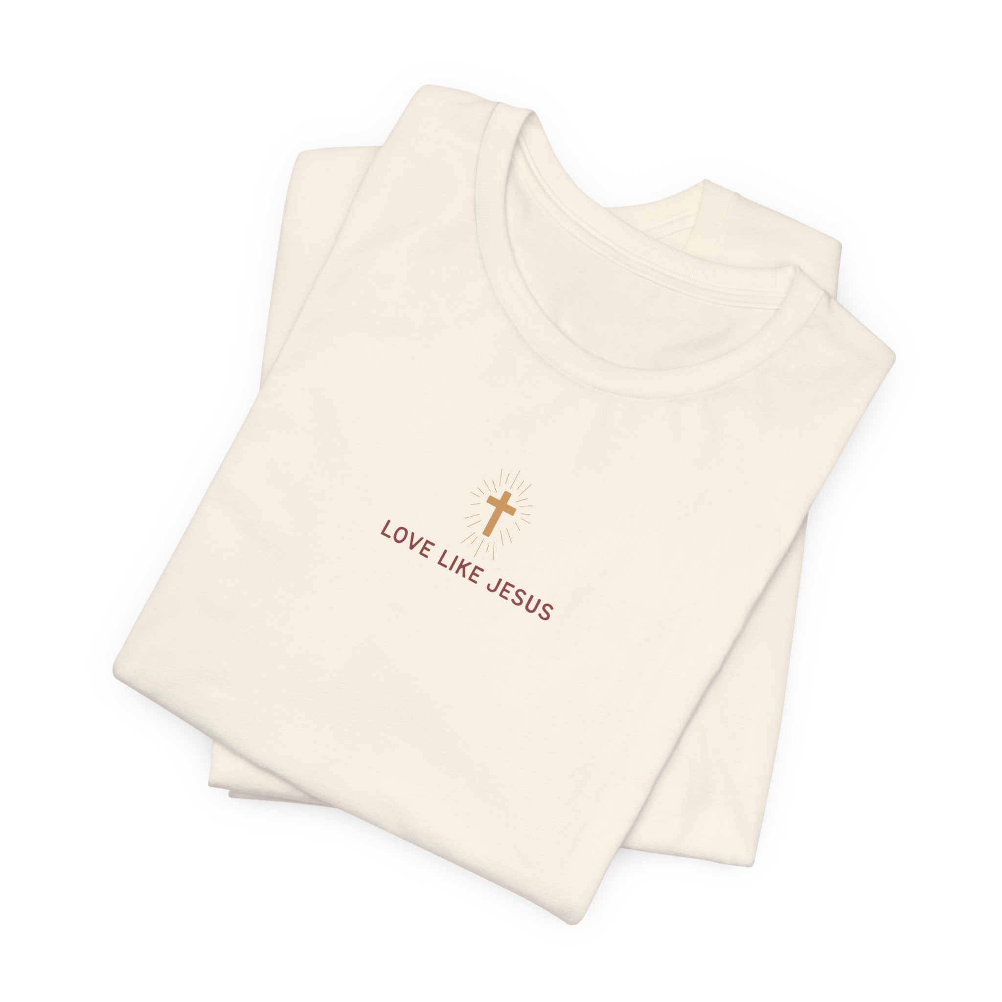 Love Like Jesus Tee — with Jesus Portrait on Back