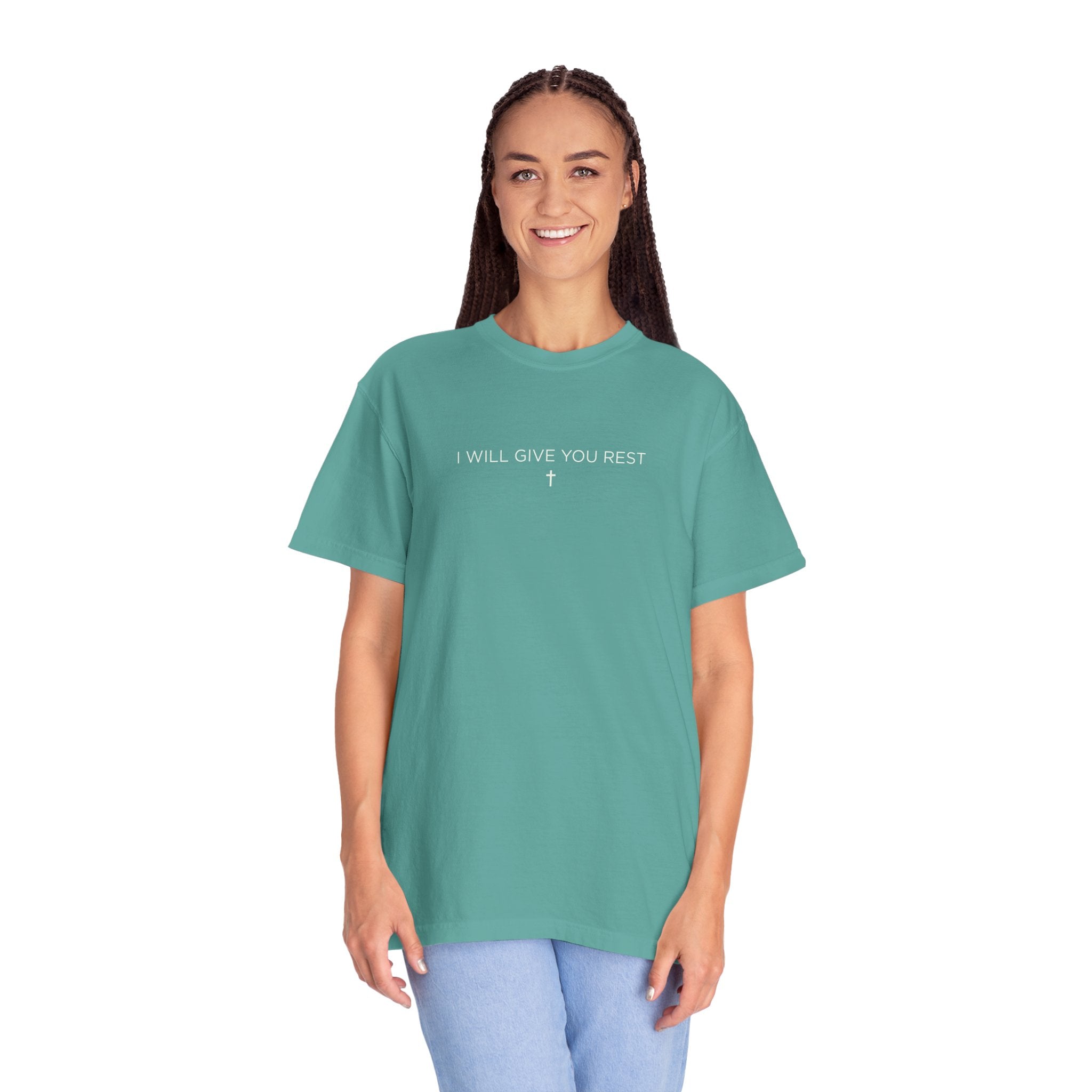 I Will Give You Rest Garment-Dyed T-Shirt