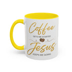 Jesus Keeps Me Going Mug