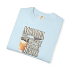 Momma Runs on Coffee Chaos & Jesus T-Shirt