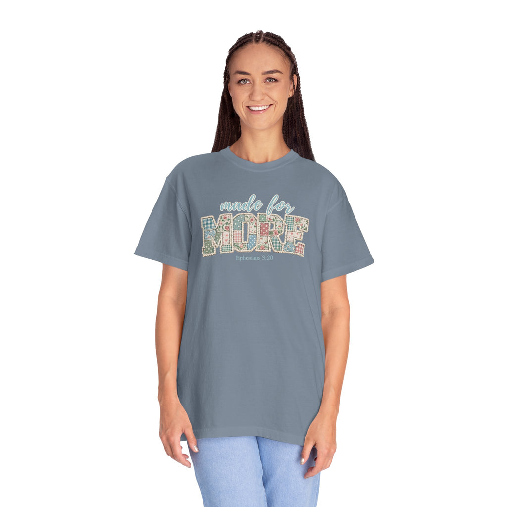 Made for More ~ Ephesians 3:20 Patchwork Tee
