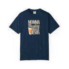 Momma Runs on Coffee Chaos & Jesus T-Shirt