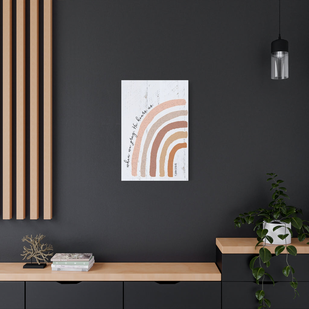 "He Hears Us When We Pray" Canvas Wall Art
