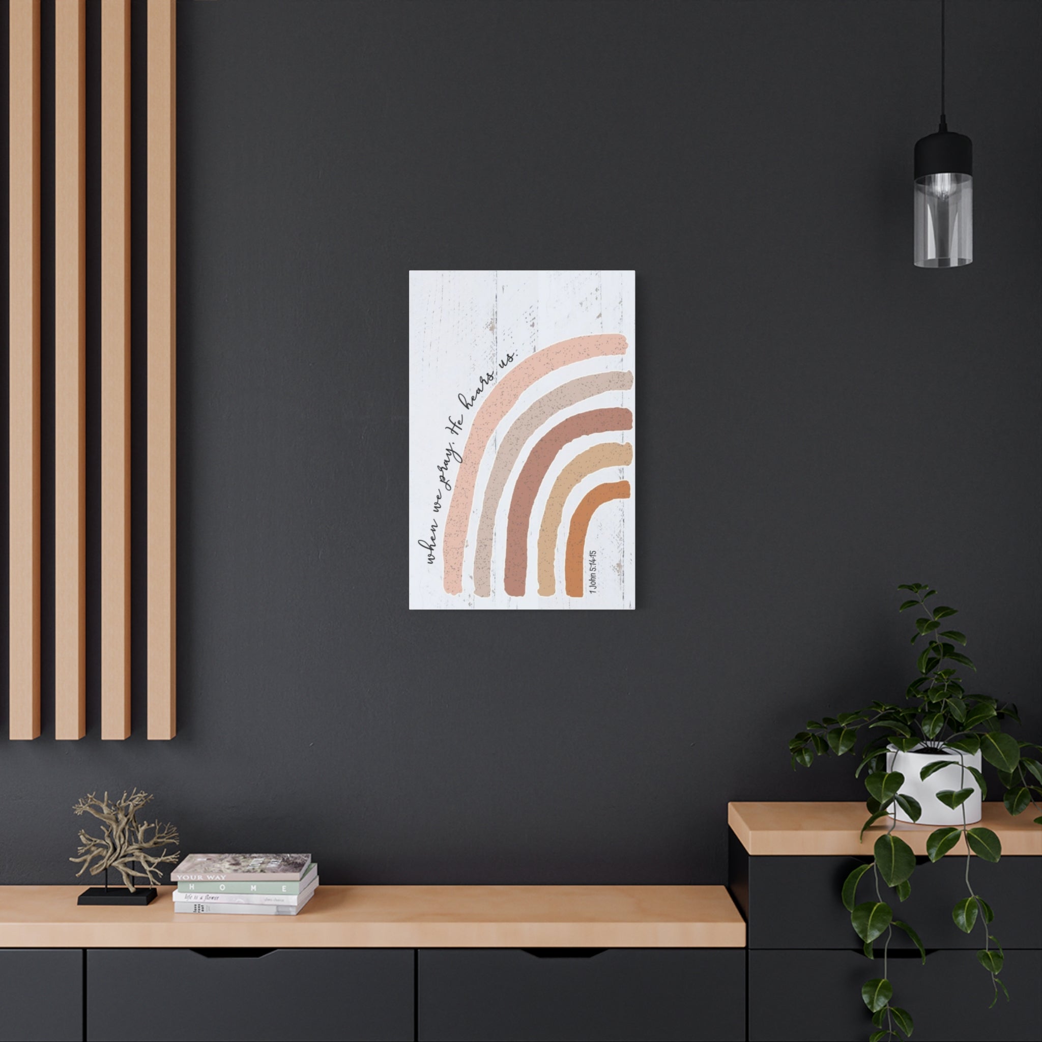 "He Hears Us When We Pray" Canvas Wall Art