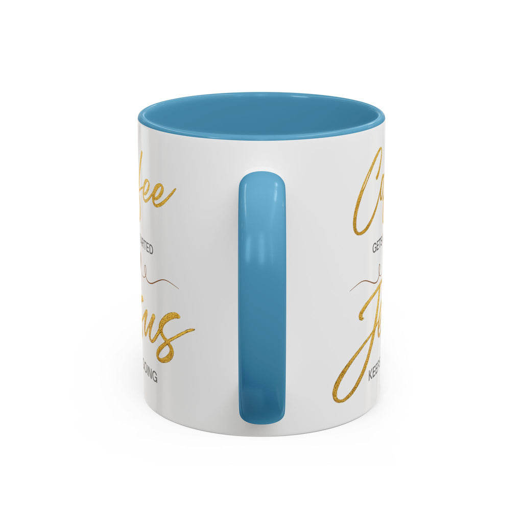 Jesus Keeps Me Going Mug