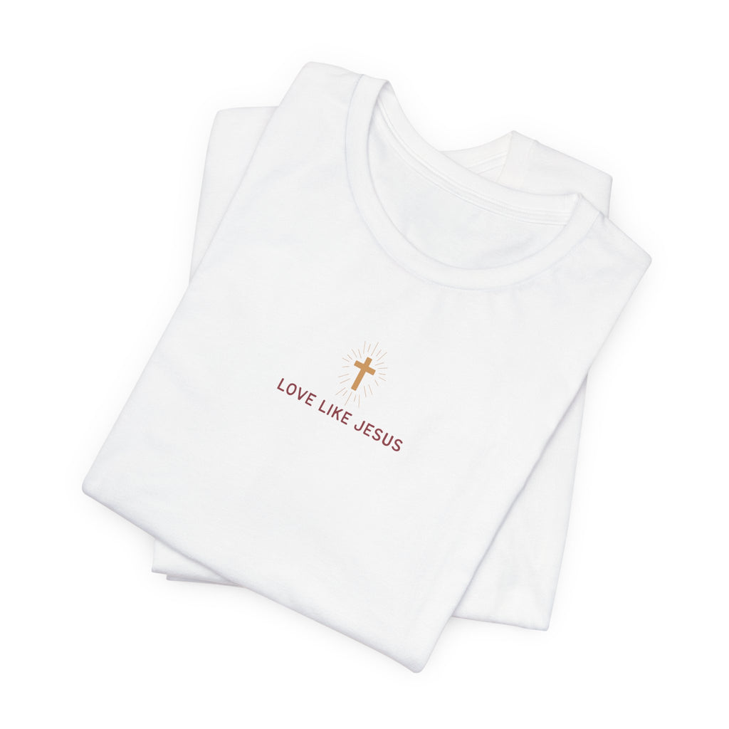 Love Like Jesus Tee — with Jesus Portrait on Back