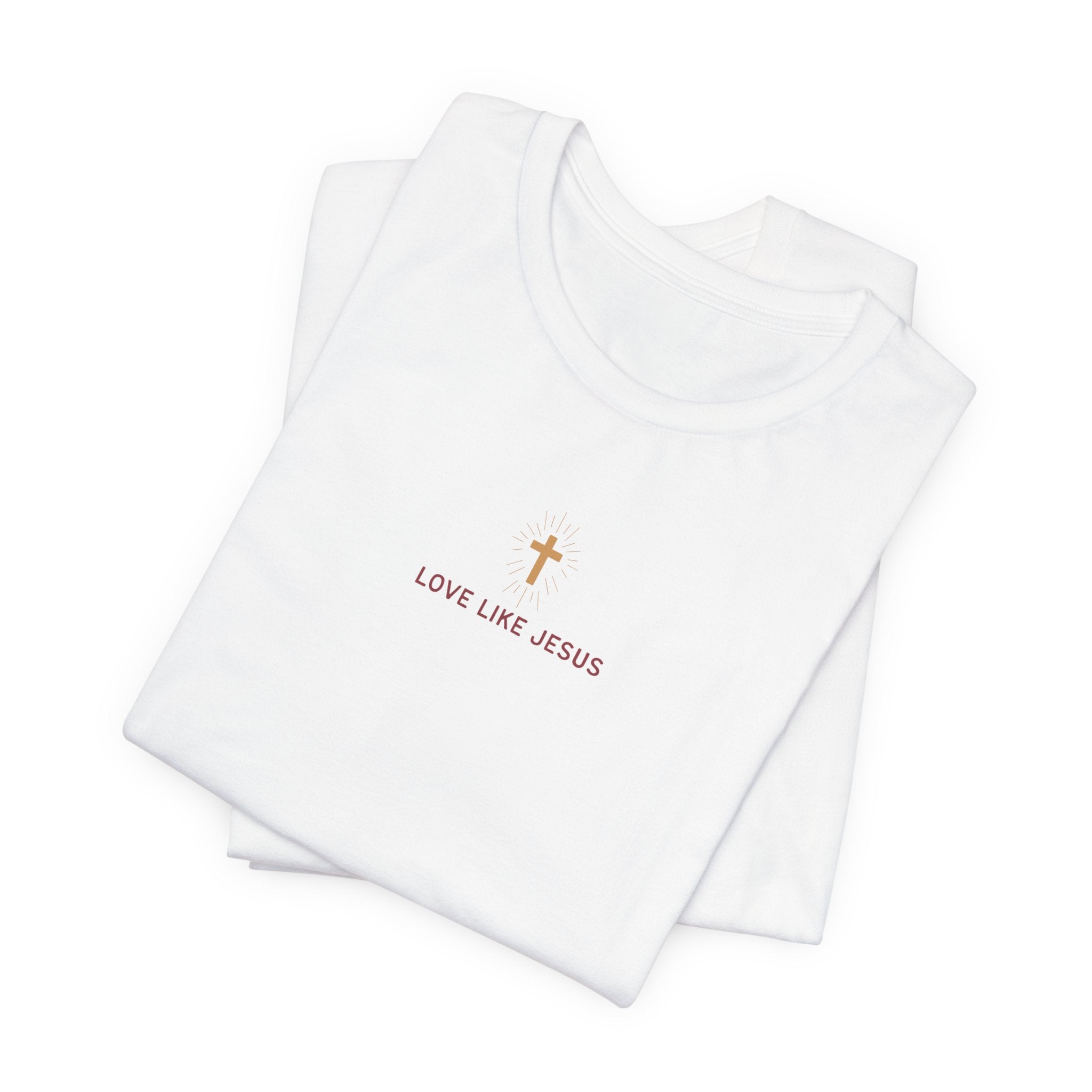 Love Like Jesus Tee — with Jesus Portrait on Back