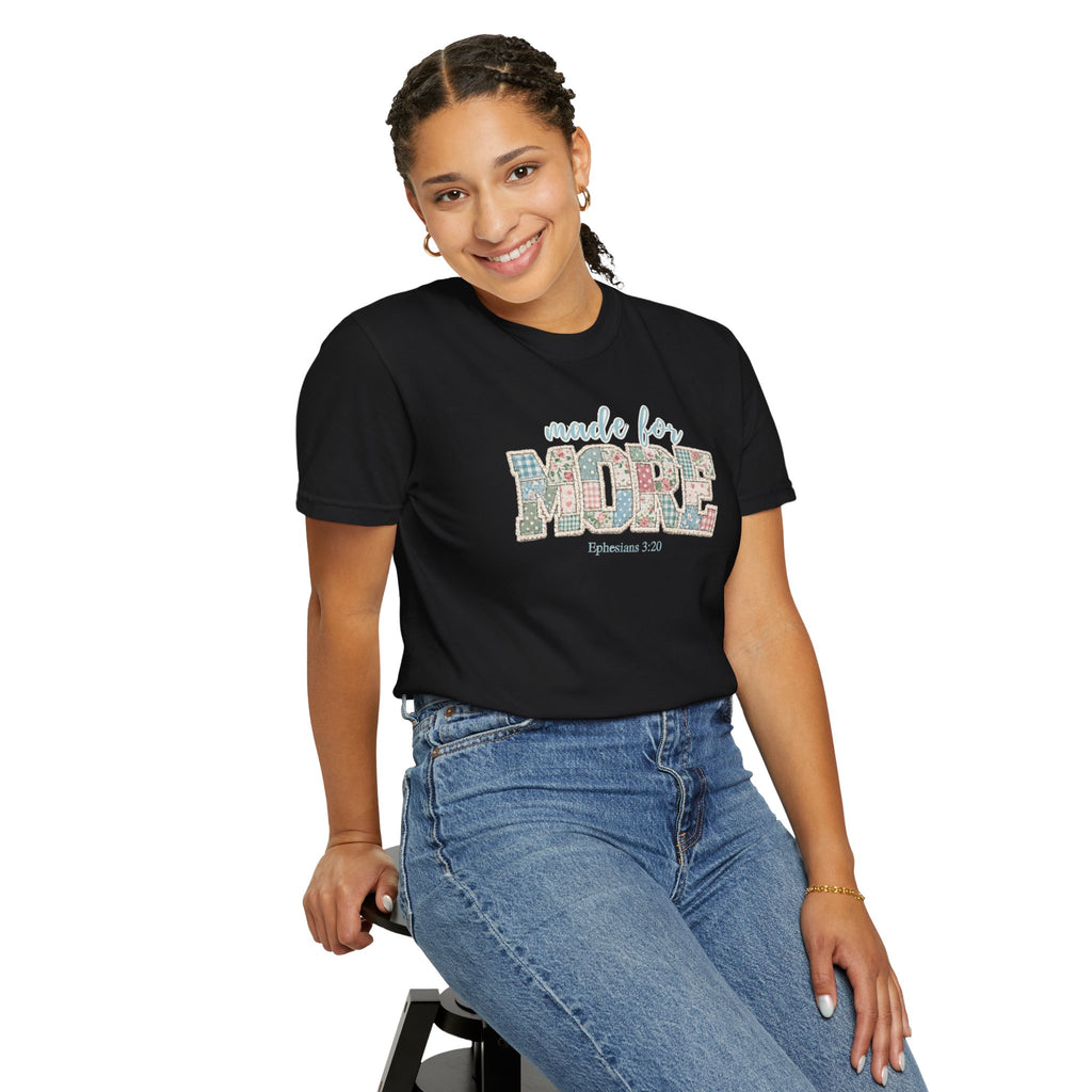 Made for More ~ Ephesians 3:20 Patchwork Tee