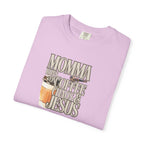 Momma Runs on Coffee Chaos & Jesus T-Shirt