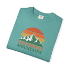 Faith Moves Mountains T-Shirt — Retro Mountain Graphic Christian Tee